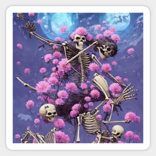 Floral Bones Sticker